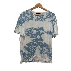 John Varvatos Cotton Crewneck Tie-Dye Tompkins Short Sleeve T-Shirt Womens Size